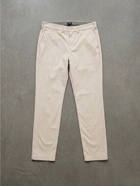 Express Men's Light Beige Dress Pants - Slim Straight